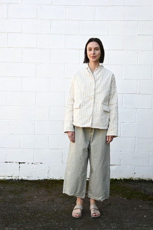 Short and Wide Trousers CC Stone