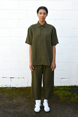 Wide Trousers Olive
