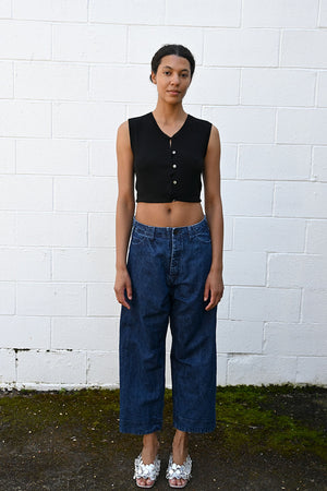 Denim Washed Trousers