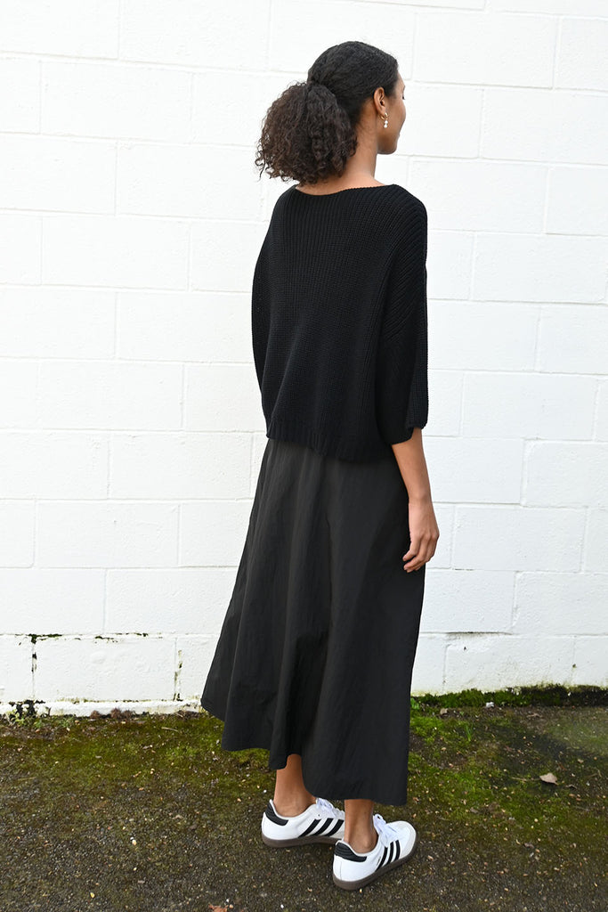 【Raucohouse】Nico shirring wrap skirt Ice/Graphite Sarina Silk Wrap Skirt – Nicole Farhi