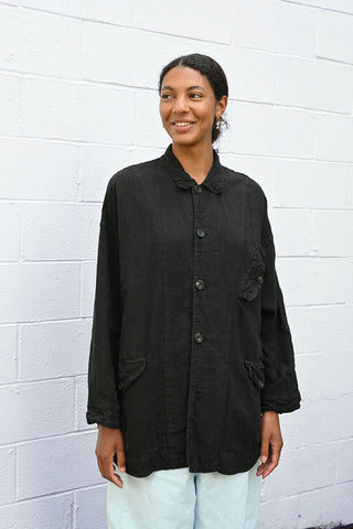Limbo Artist Black Linen Jacket