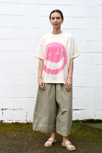 Wide Trousers in Stone