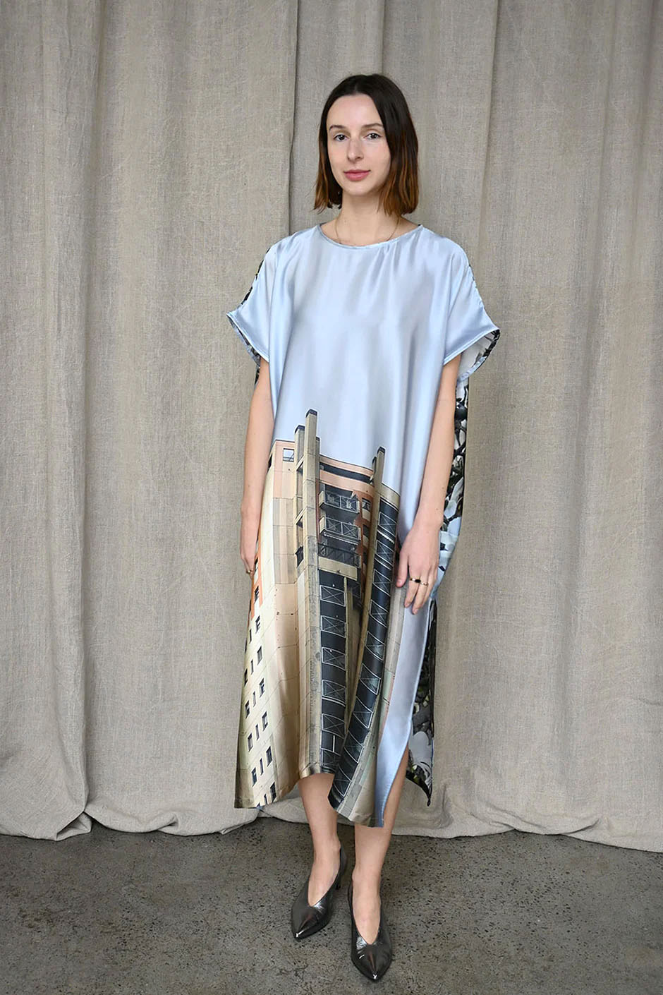 Print Silk Dress