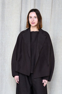 Smooth Sheet Coffee Jacket