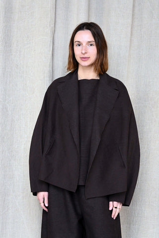 Smooth Sheet Coffee Jacket