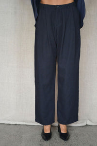 Pin Stripe Pleated Pants P1791