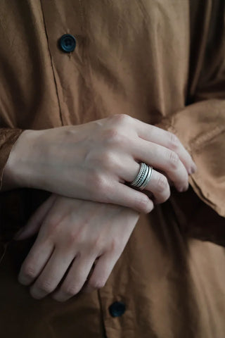 CP Ring Set White Silver