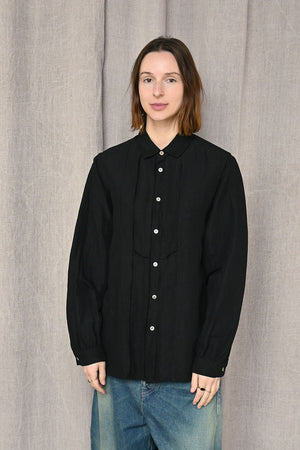 Linen Bamboo Busam Shirt Black