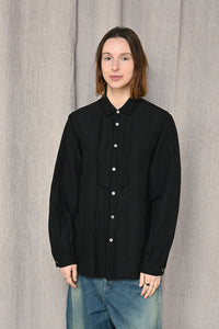 Linen Bamboo Busam Shirt Black
