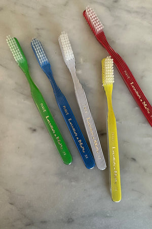 Lavorati a Mano Toothbrush Clear Stripes (Various Colors)