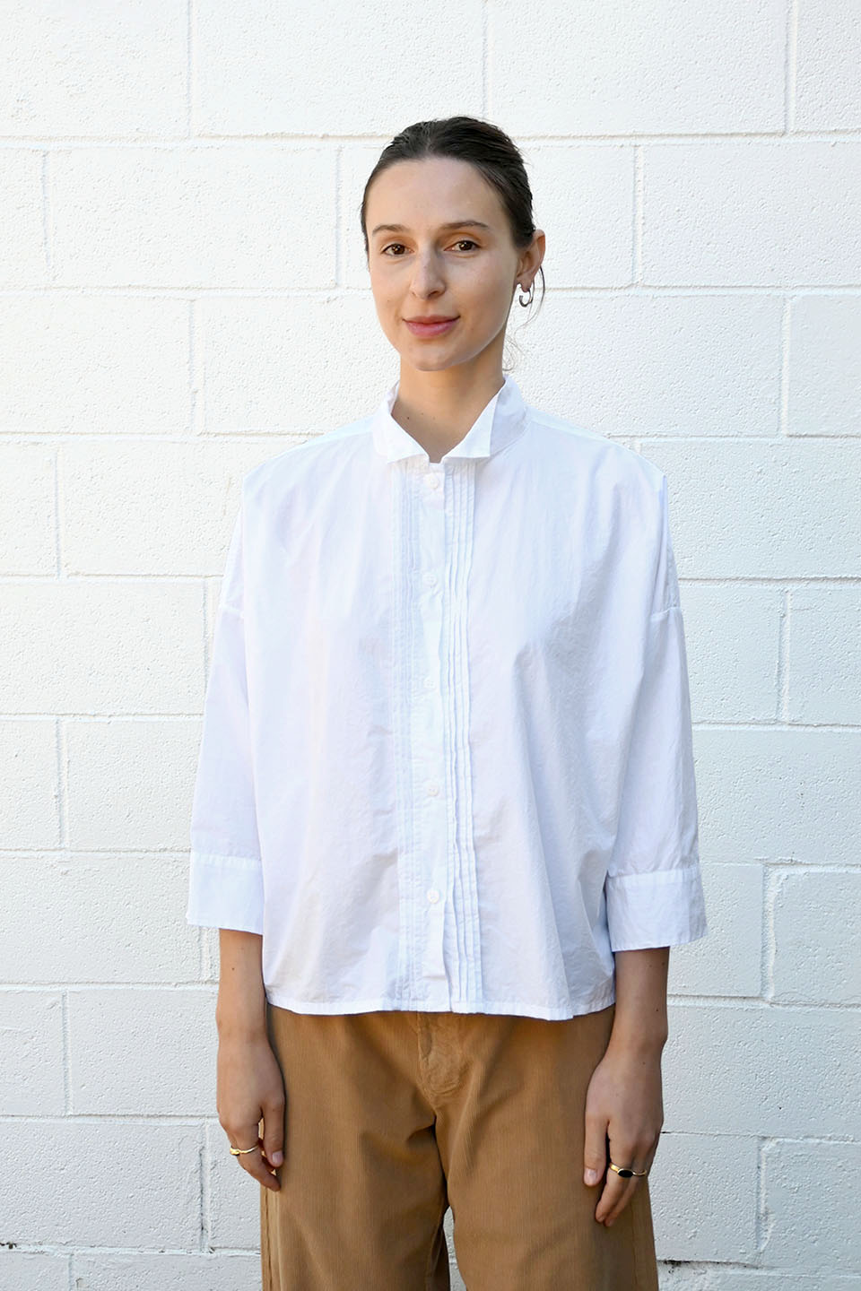 Claudia Short Shirt White