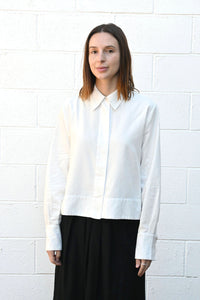 Cropped White Shirt