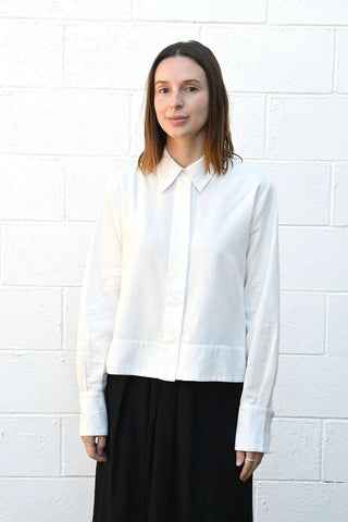 Cropped White Shirt