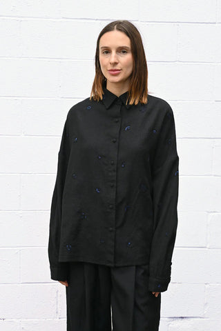 Beaded and Embroidered Shirt