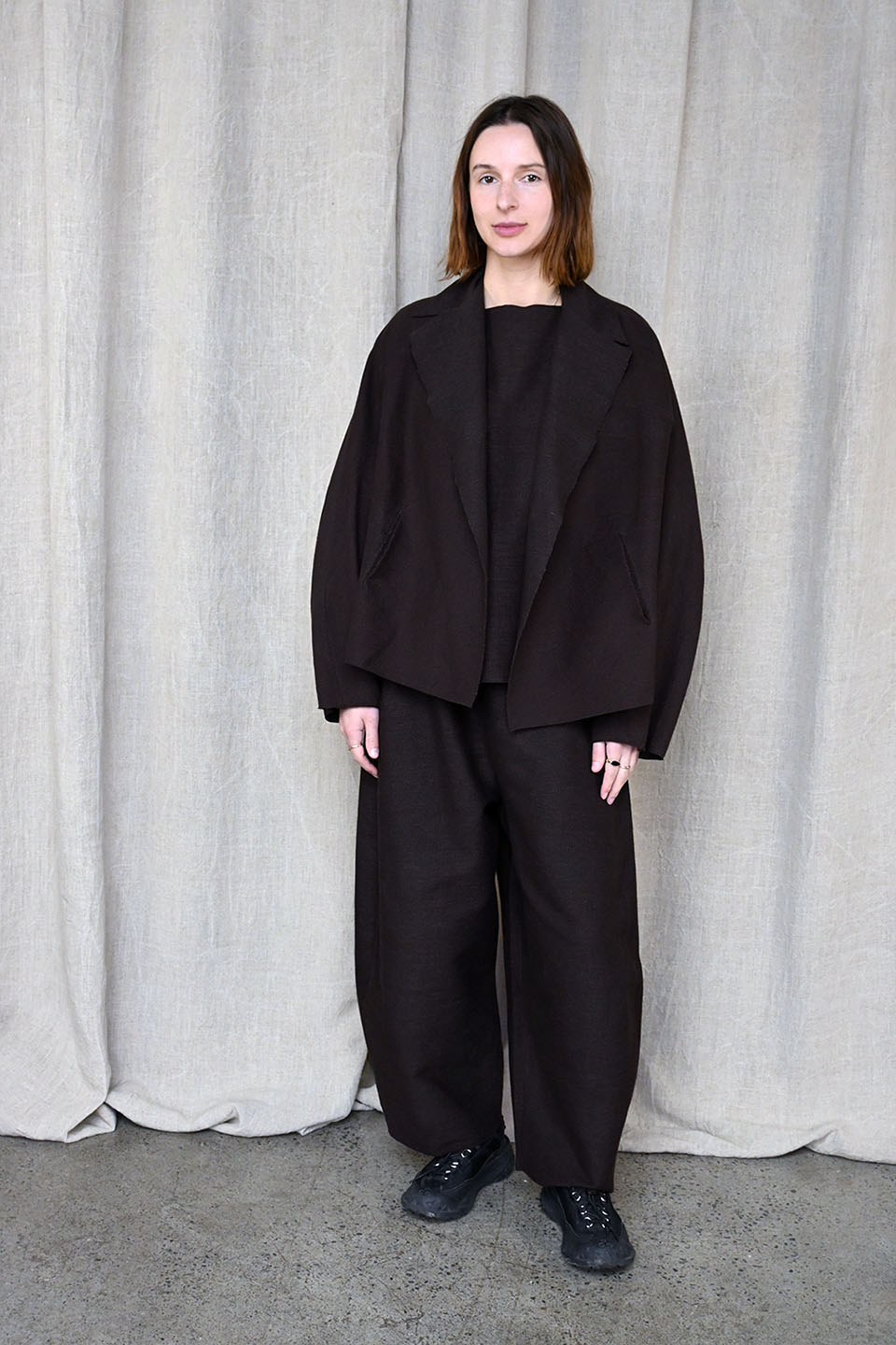 BOBOUTIC ボブティック カシュクール ジレ カシミア シルク リネン