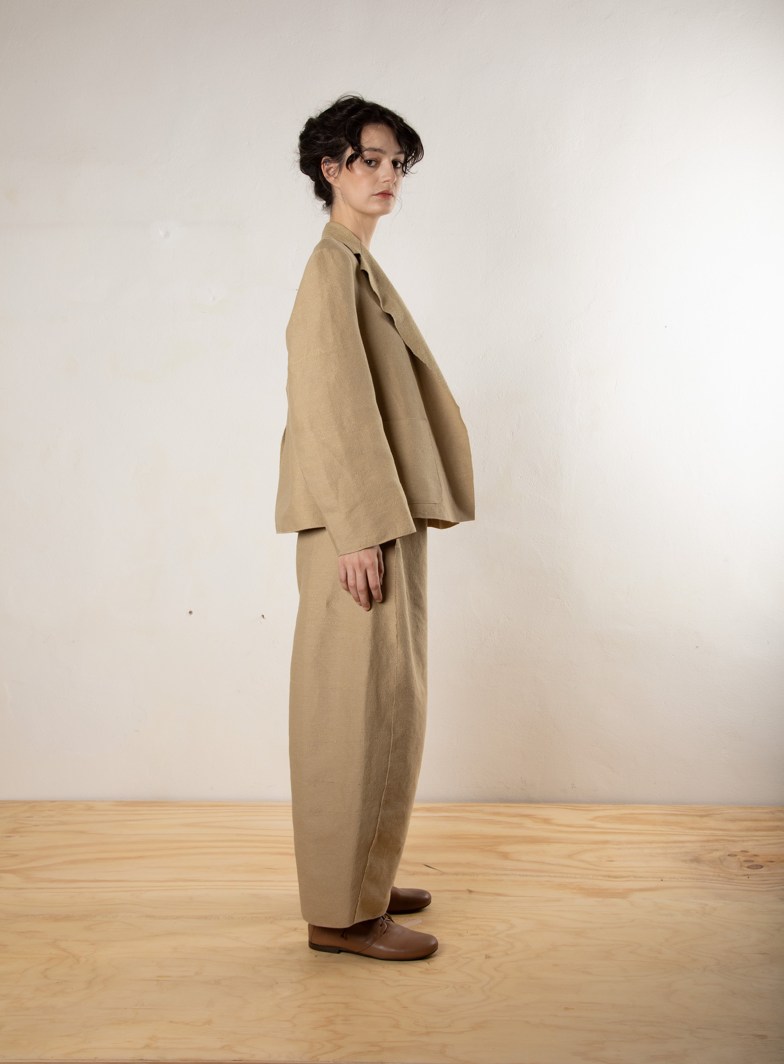 Smooth Sheet Pants Coffee