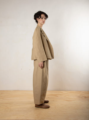 Smooth Sheet Pants Coffee