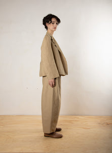 Smooth Sheet Pants Coffee