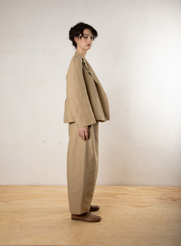Smooth Sheet Pants Coffee