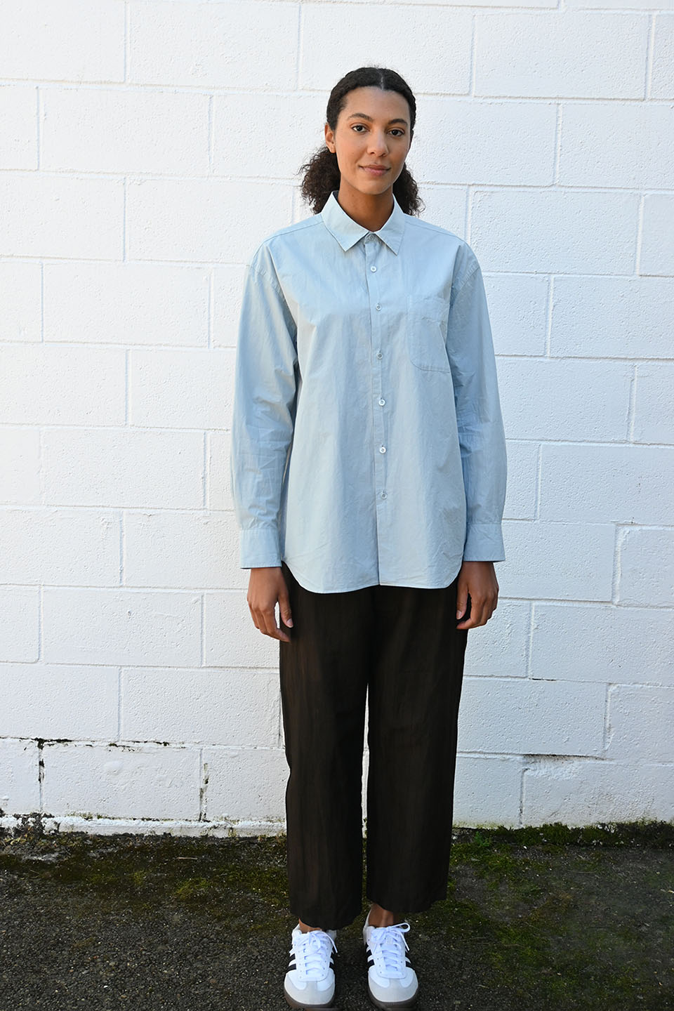Regular Collar Shirt in Cotton