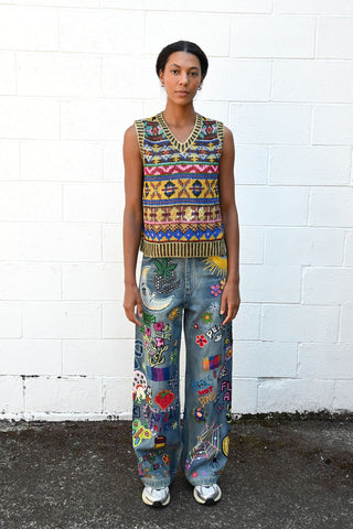 Embroidered Jeans