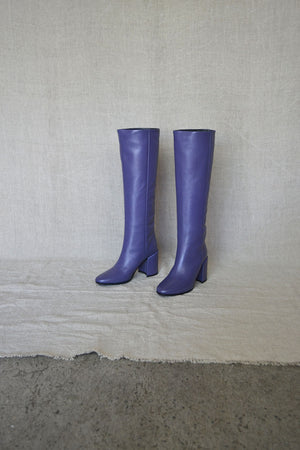 Bess Tall Purple Boots