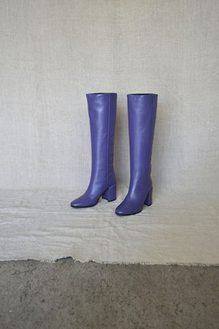 Bess Tall Purple Boots