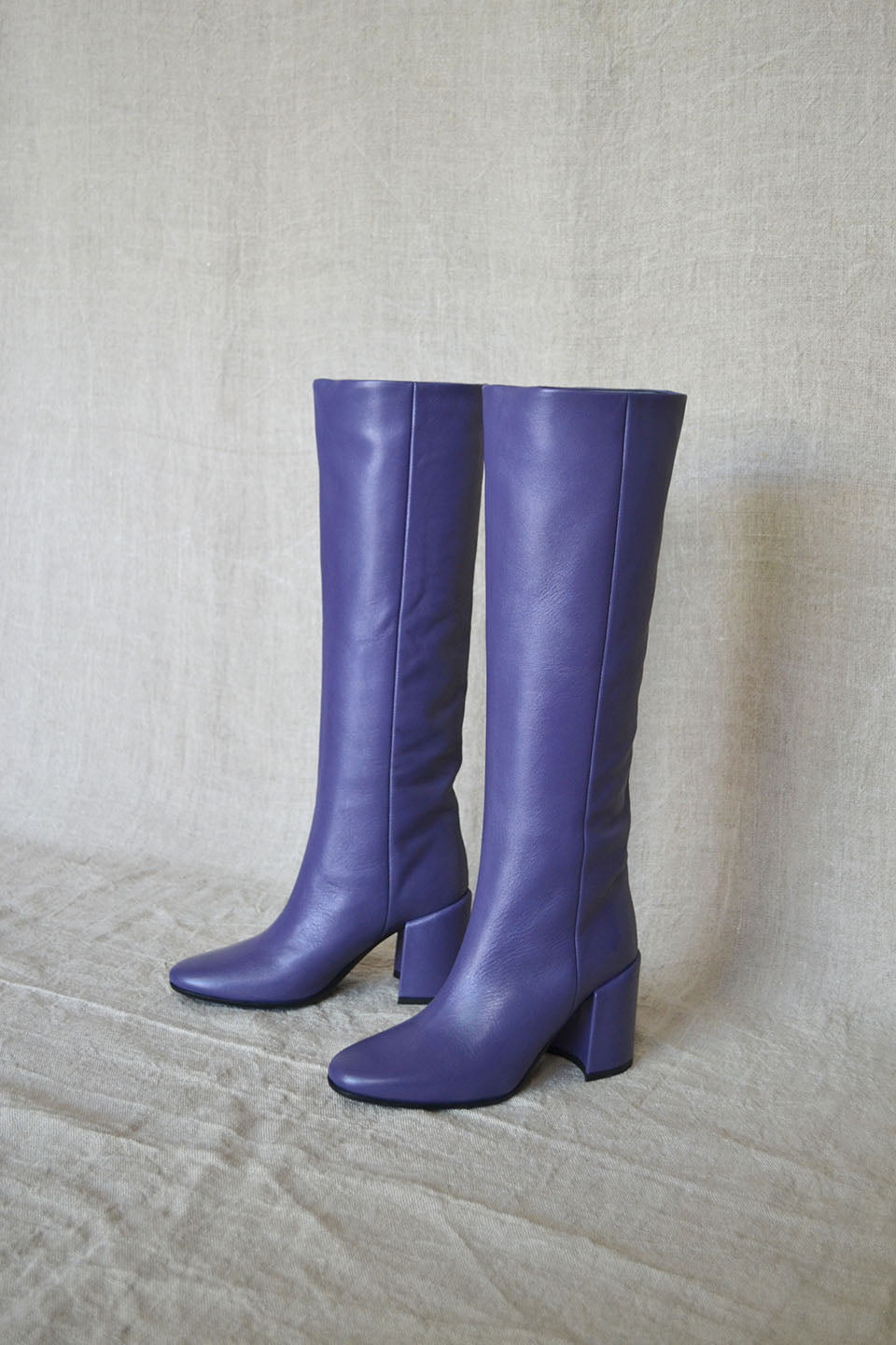 Bess Tall Purple Boots