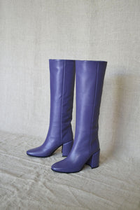 Bess Tall Purple Boots