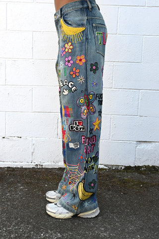 Embroidered Jeans