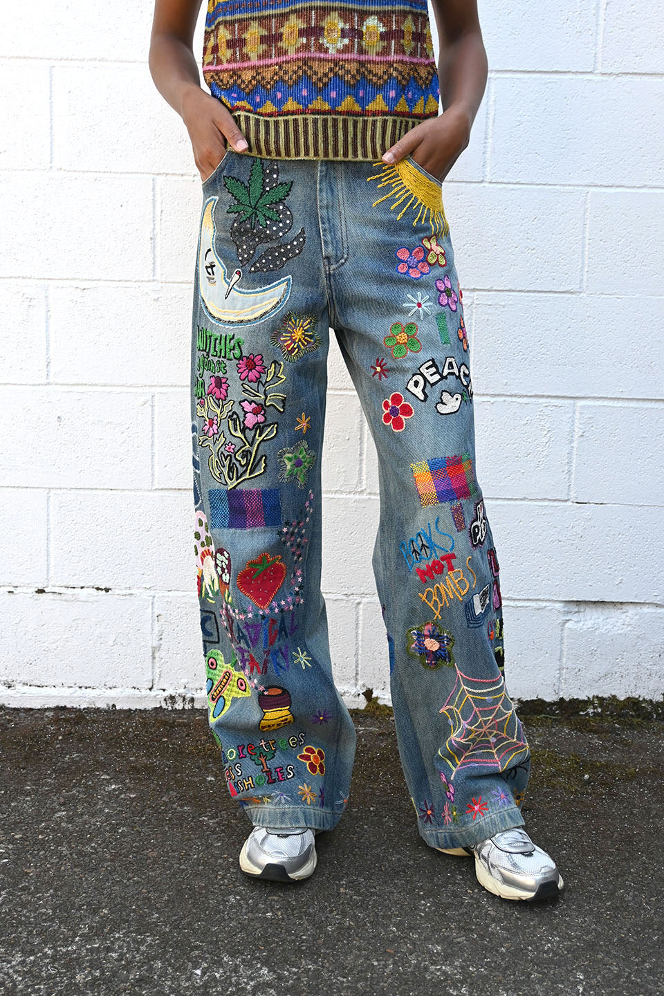 Embroidered Jeans