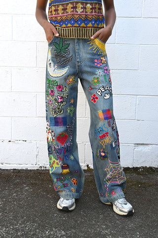 Embroidered Jeans