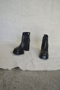Lara Black Platform Ankle Boot