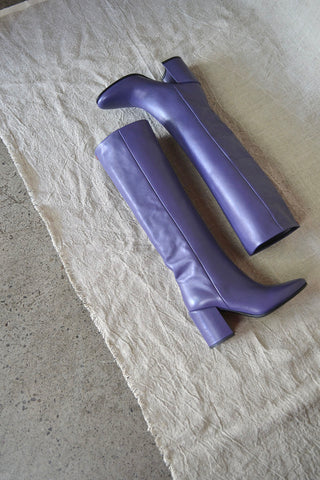 Bess Tall Purple Boots