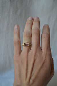 Tourmaline and Diamond Ring