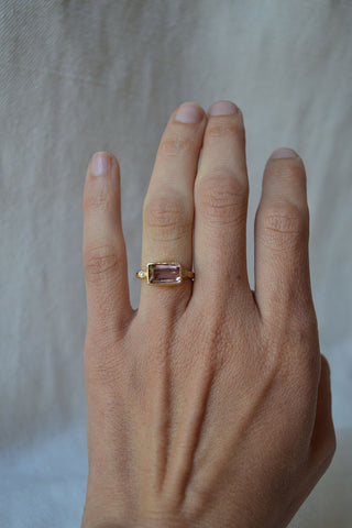 Tourmaline and Diamond Ring