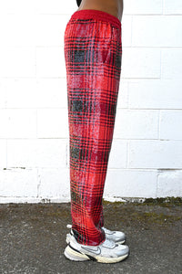 Sequin Plaid Trousers