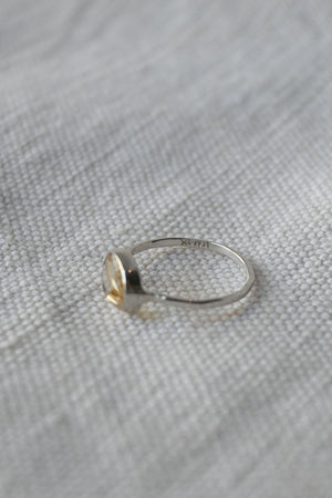 Citrine Silver Ring