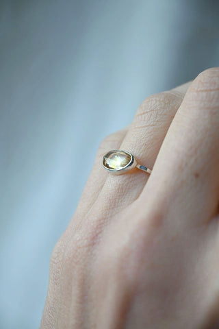 Citrine Silver Ring