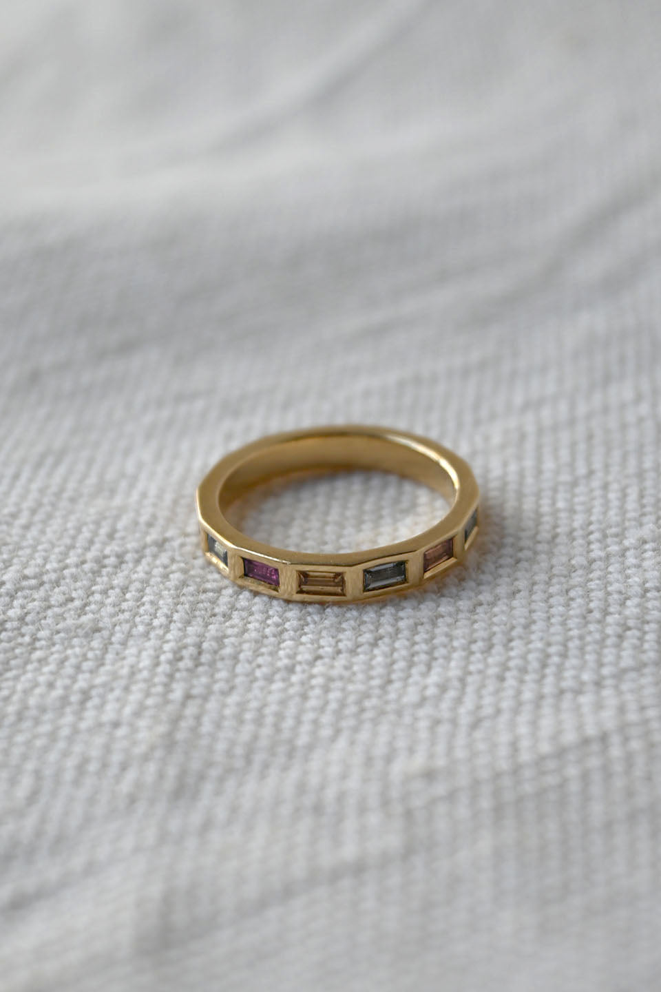 Umba Sapphire Baguette Ring