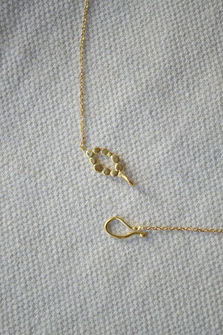 Pear Pearl Pendant and Gold Chain
