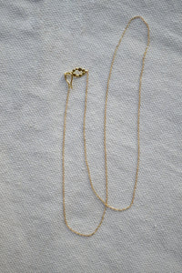 Pear Pearl Pendant and Gold Chain