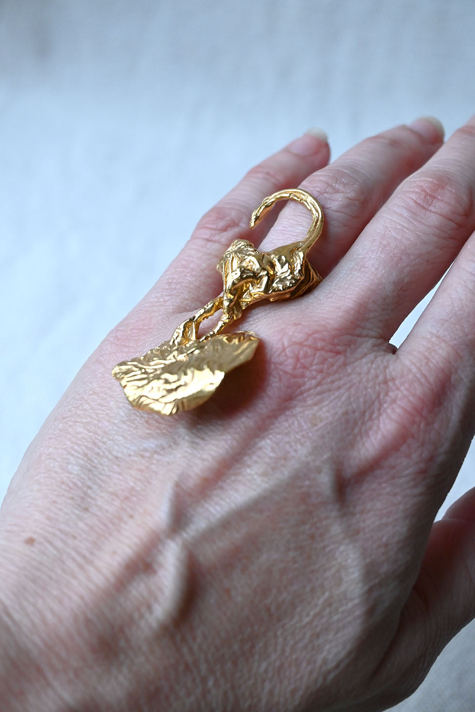 Sea Whip Ring Silver/Gold
