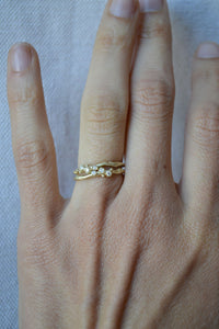 Encrusted Tiny Branch Ring