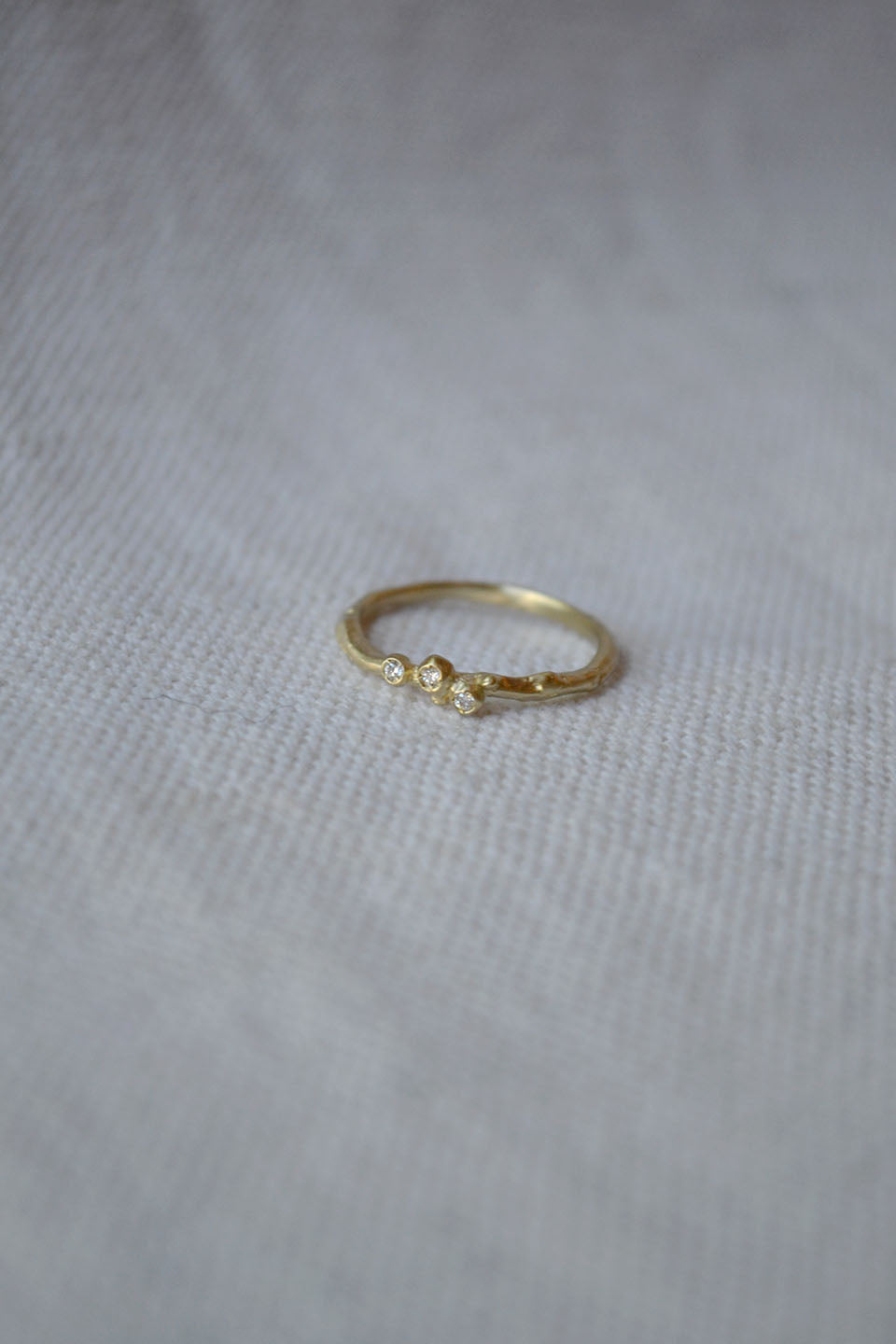 Encrusted Tiny Branch Ring
