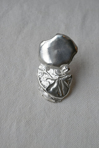 Large Anemone Ring Silver