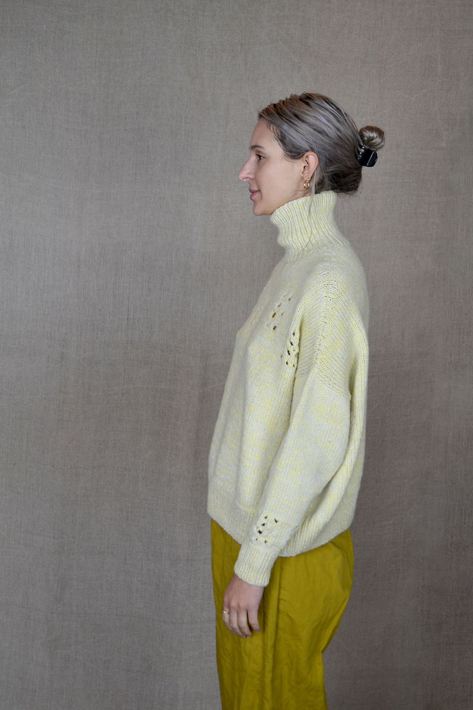 Lemon&Cream Open Knit Turtleneck