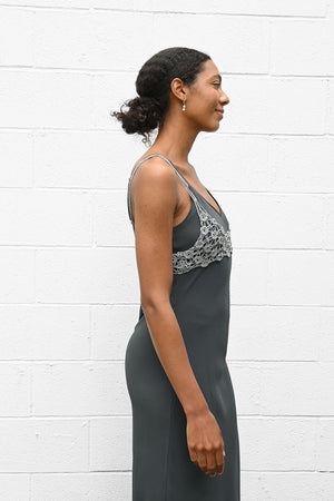 Crochet Bra Top Silver