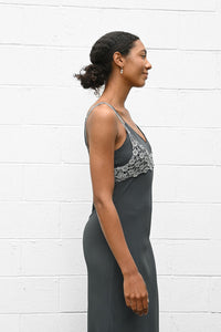 Crochet Bra Top Silver