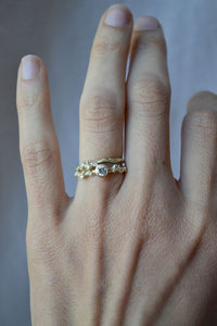 Encrusted Tiny Branch Ring